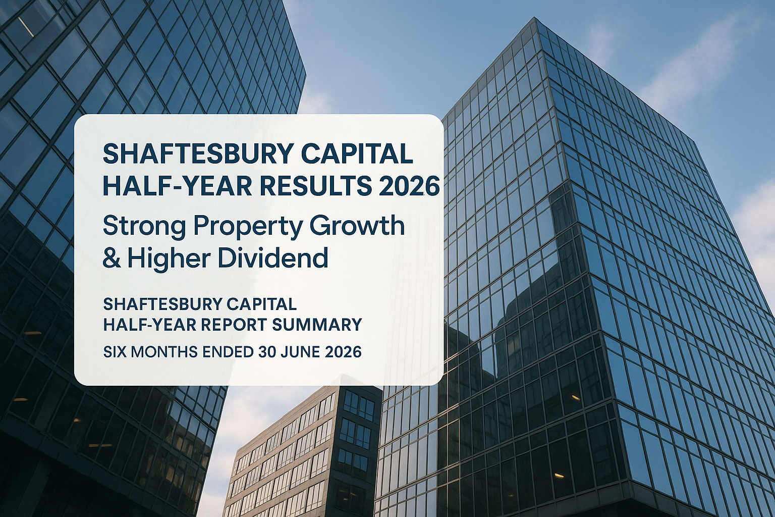 Shaftesbury Capital Half-Year Results 2026