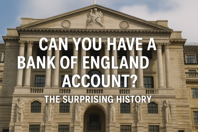 Can You Have a Bank of England Account? The Surprising History